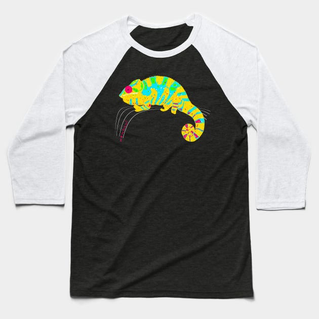 Panther chameleon (Furcifer pardalis) Baseball T-Shirt by Namwuob